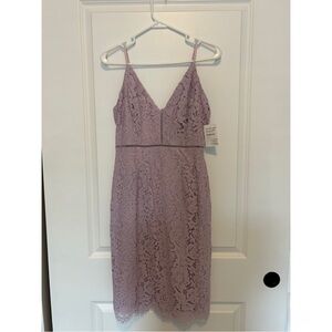 Elegant Lace Dress in Lavender
